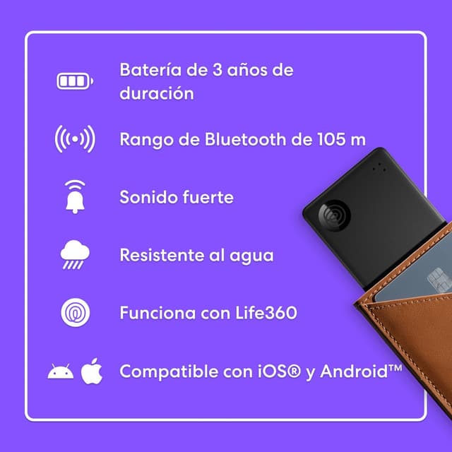 Thumbnail 4 de Tile by Life360 Slim (2024) - Localizador Bluetooth 📍 Paquete de 2