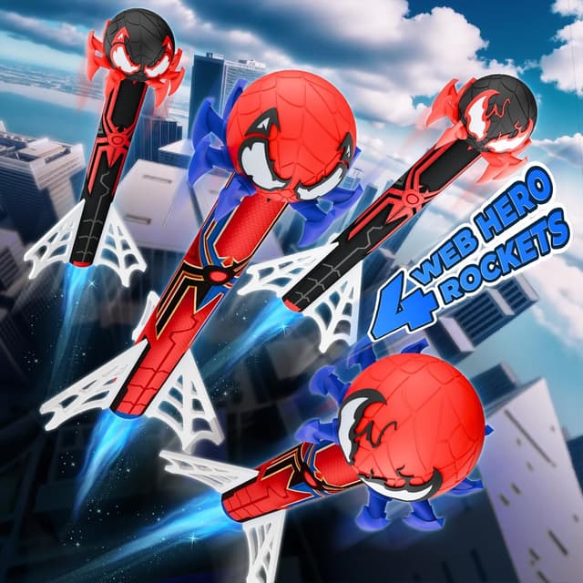 Detalle 2 de Mirthigig Rocket Launcher Toy for Kids 4-pack