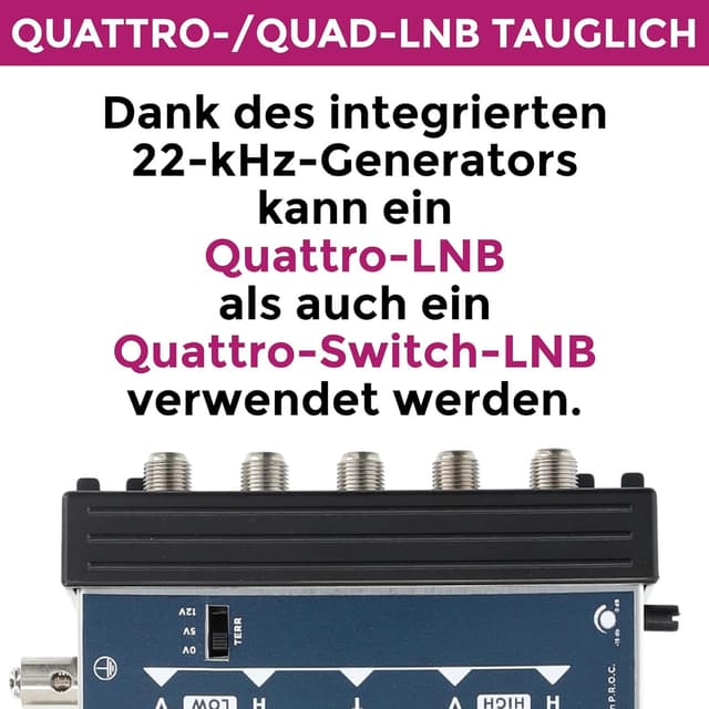 Thumbnail 5 de GSS 5/12 Multischalter für Quattro LNB