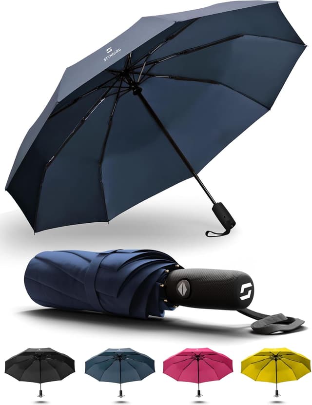 Detalle de STYNGARD OSLO Regenschirm Sturmfest bis 140 km h