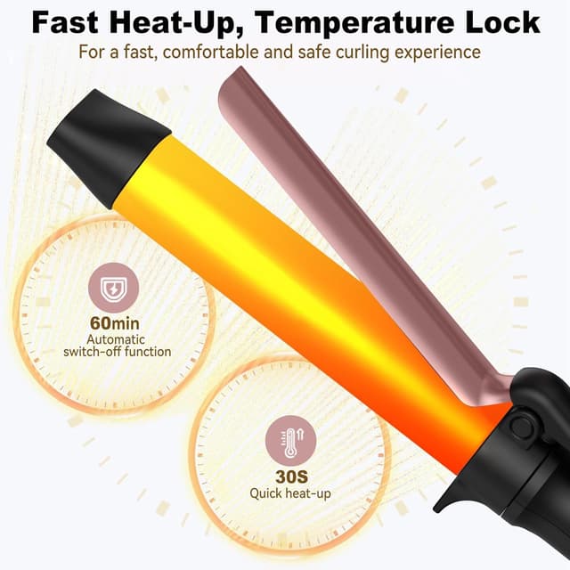 Detalle 1 de UMIGA 32 mm curling iron with LCD