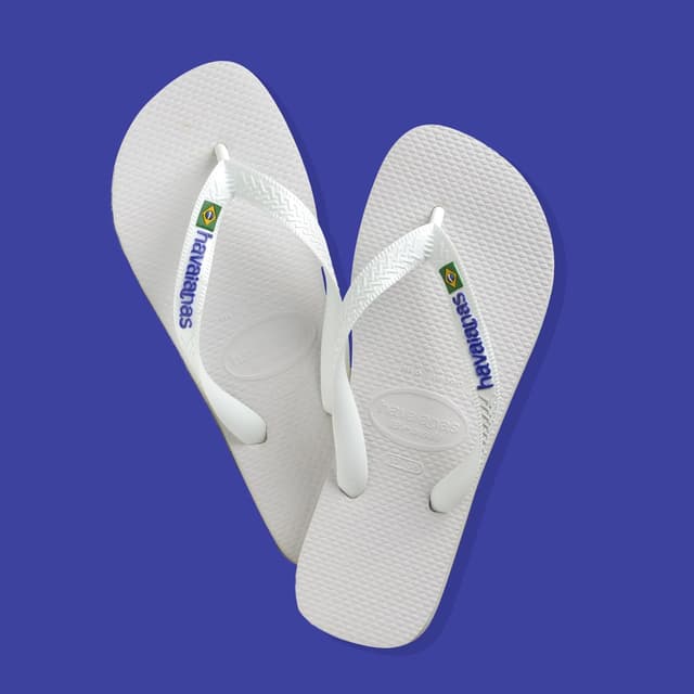 Detalle de Havaianas Brasil Logo — tongs unisex iconiques, confortables et antidérapantes