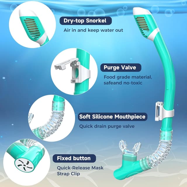 Detalle 2 de RIOROO Taucherbrille Kinder 4-14 Jahre