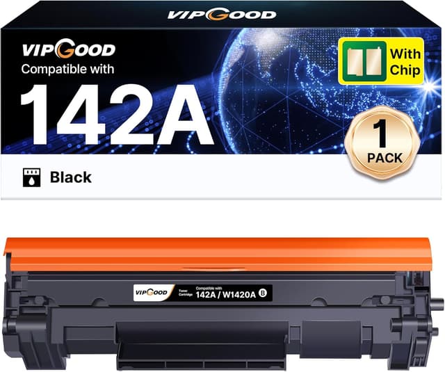 Detalle de VIPGOOD 142A W1420A toner compatibile con chip per HP LaserJet (nero) – per M110/M140/M139