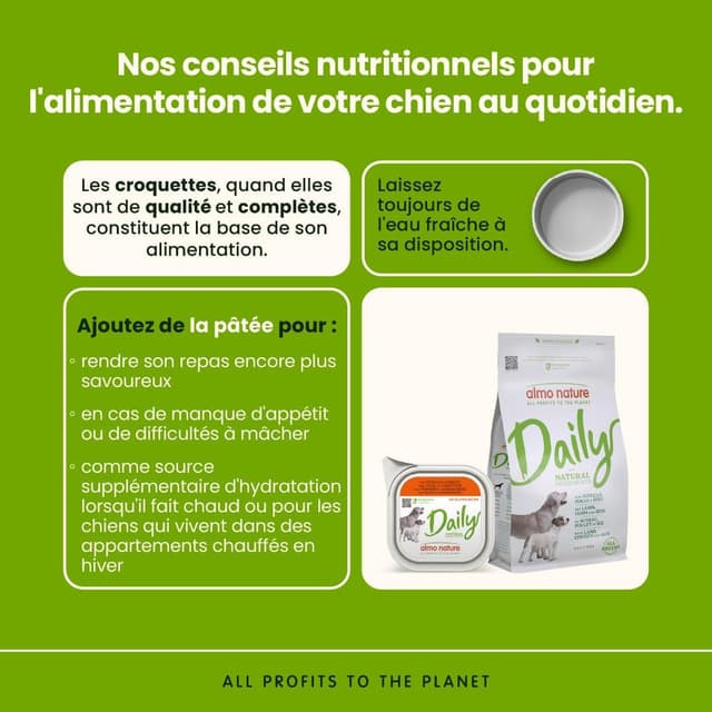 Detalle de Almo Nature Daily pâtée pour chiens au veau et carottes — 32 x 100 g