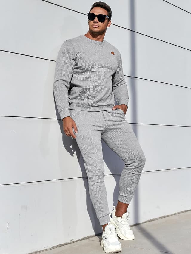 Thumbnail 4 de JMIERR Herren Jogginganzug Set 2-Teilig