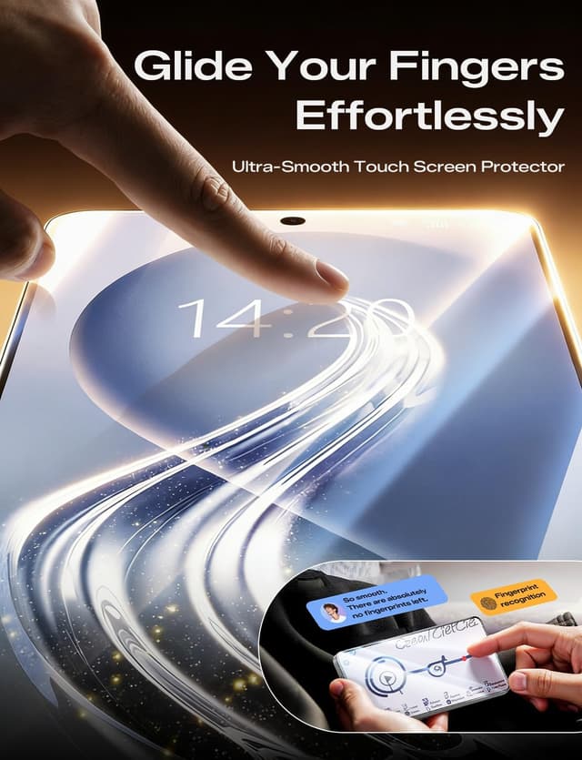 Detalle 2 de MAGIC JOHN 2-Pack 3rd Gen Screen Protector for Samsung Galaxy S26 Ultra (One-Pull Install, 9H Glass)