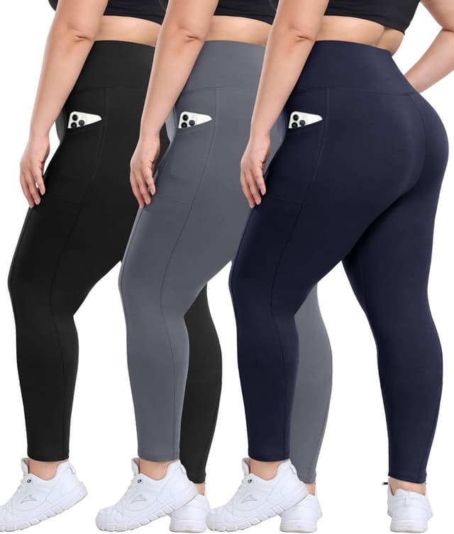 Thumbnail 5 de Syrinx 3 Pack Plus Size Leggings 4XL