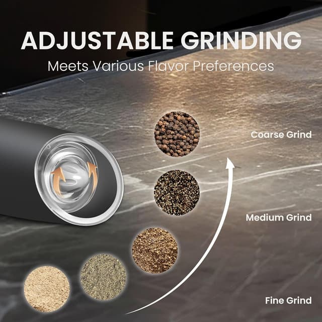 Thumbnail 2 de BELRIGO Battery Salt And Pepper Grinder Set