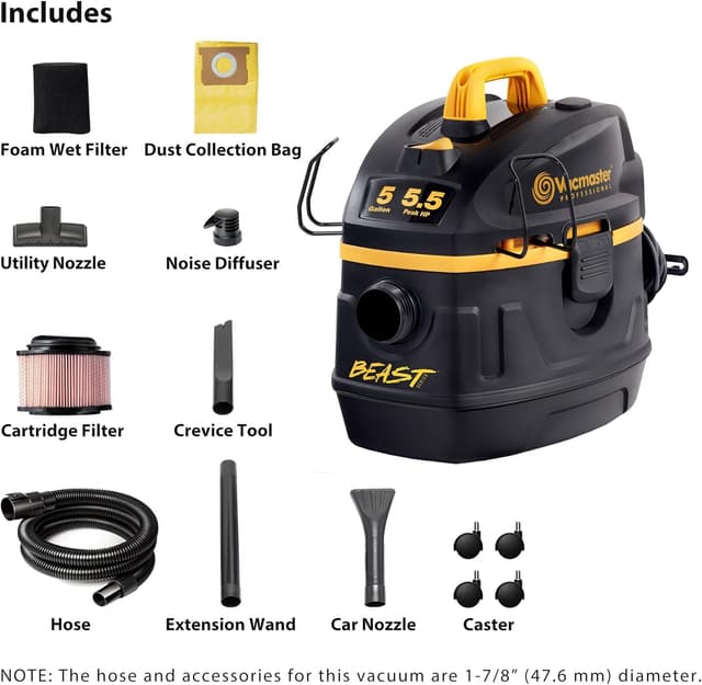 Thumbnail 1 de Vacmaster Professional Beast VFB511H 5-Gallon Wet/Dry Vac