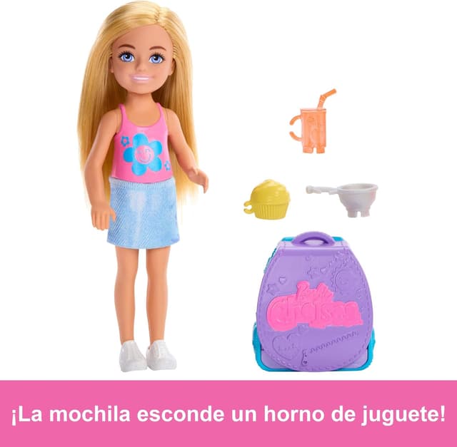 Thumbnail 3 de Chelsea de Barbie: Muñeca con mochila para hacer magdalenas 🍰