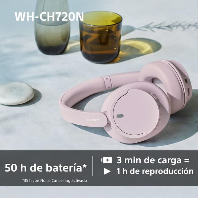 Detalle 2 de Sony WH-CH720N Auriculares Bluetooth Noise Cancelling, Hasta 50h