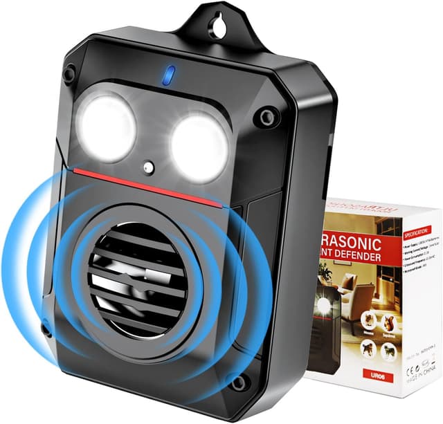 Detalle de Elezenioc repellente per martore a ultrasuoni per auto con flash LED e sensore