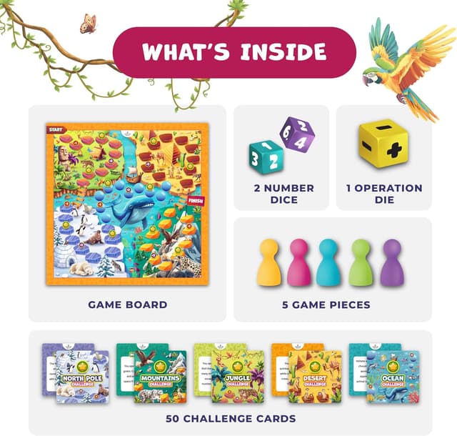 Thumbnail 4 de Number Hunter Math Board Game addition for ages 4-8 🎲