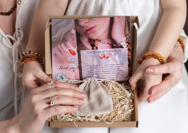 Thumbnail 3 de Lovely GL271 925 Sterling Silver Amber Pendant