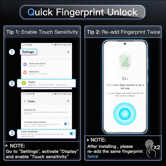 Detalle de JETech pellicola protettiva in TPU per Samsung Galaxy S26 Ultra (3 pezzi), con vassoio di installazione