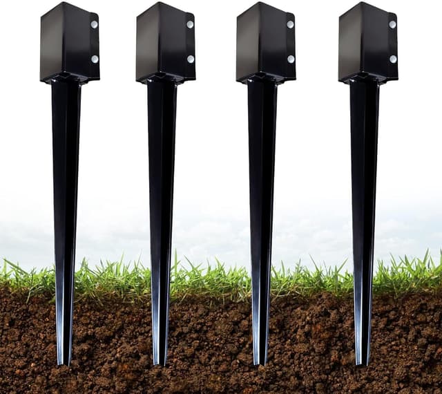 Detalle de ARIFARO Fence Post Anchor Holders 81 cm