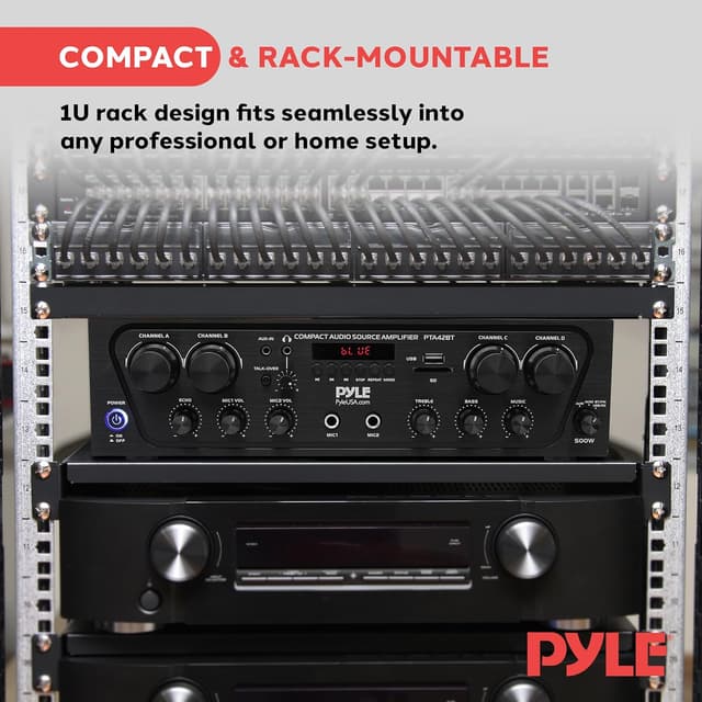 Thumbnail 4 de Pyle PTA42BT 500W Bluetooth Karaoke Amplifier