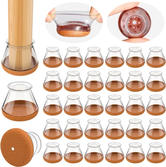 Thumbnail 6 de Gommini per sedie rettangolari (24 pezzi) con feltrini in silicone per pavimenti in legno duro