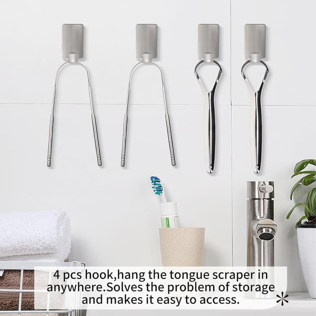 Thumbnail 4 de Y-Kelin Raspador de lengua acero 4 unidades