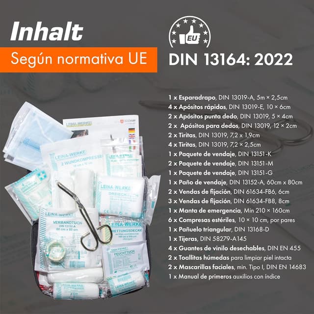 Thumbnail 2 de Upgrade4cars Botiquín de Primeros Auxilios 2025