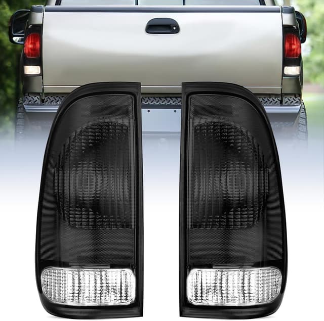 Detalle de Nilight Smoke Rear Taillight Assembly Pair for 1997-2007 Ford F-150 Styleside & F-Series Super Duty