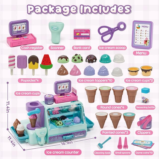 Detalle de Ice cream shop toy set for kids