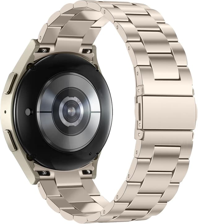 Detalle 2 de Anlinser No Gap Bands 20mm Stainless Steel Metal Strap for Samsung Galaxy Watch (44/40/47/43/45/46/42mm)