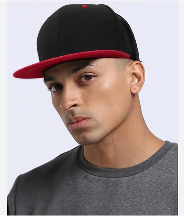 Detalle de WULIQIUQIU unisex snapback hat with flat wide brim