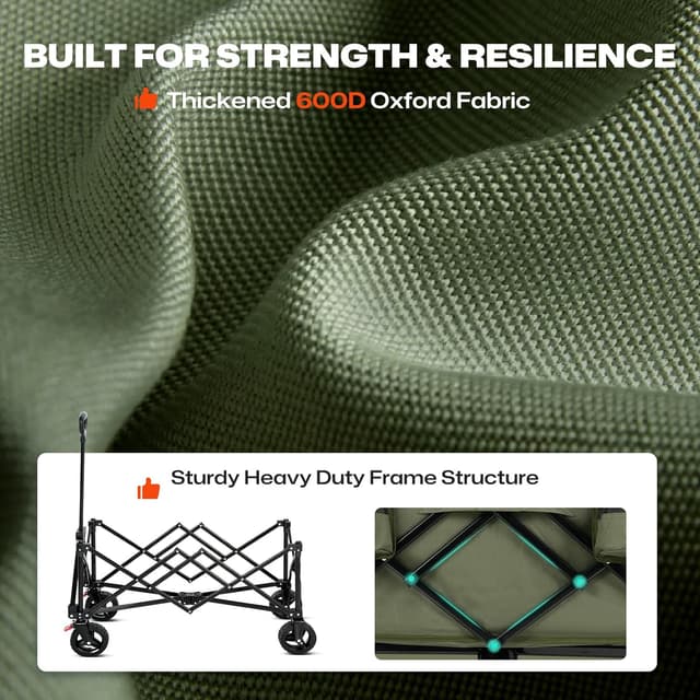 Thumbnail 6 de Overmont Faltbarer Bollerwagen 150 kg