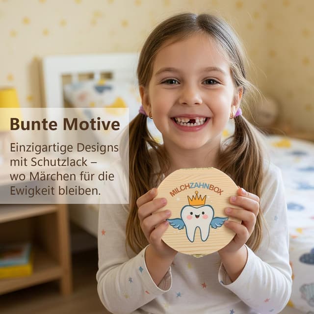 Thumbnail 6 de Gzxhsy Zahnfee-Geschenkset für Milchzähne (Zahnbox mit 2 Münzen, Lupe & Brief)