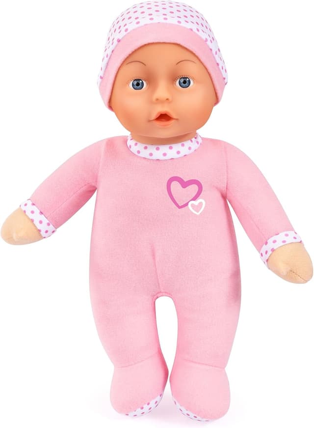 Detalle 2 de Ensemble poussette canne pour poupée Bayer Design 30585AB (poupée 30 cm, sac et matelas à langer) – Rose