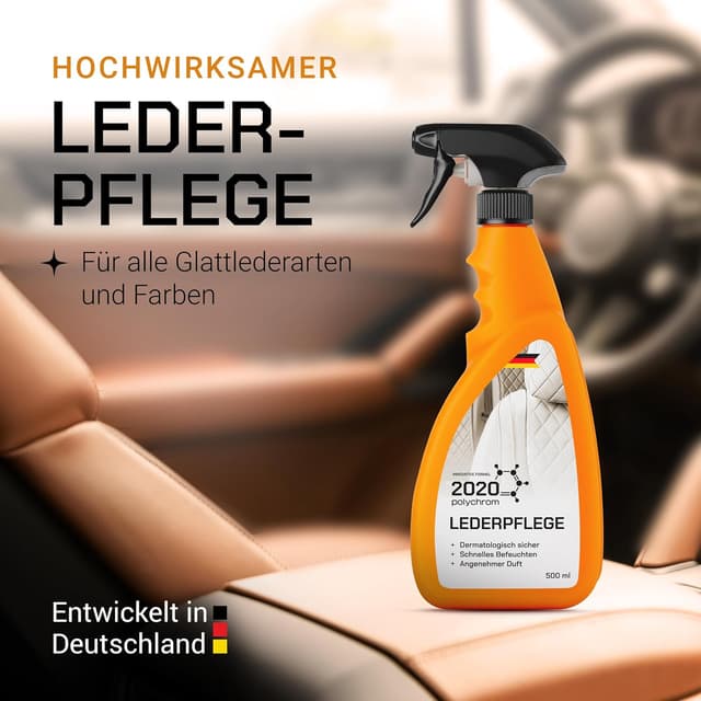 Detalle de 2020 Polychrom Lederpflege Conditioner 500 ml – Intensiver Conditioner für Glattleder & Kunstleder