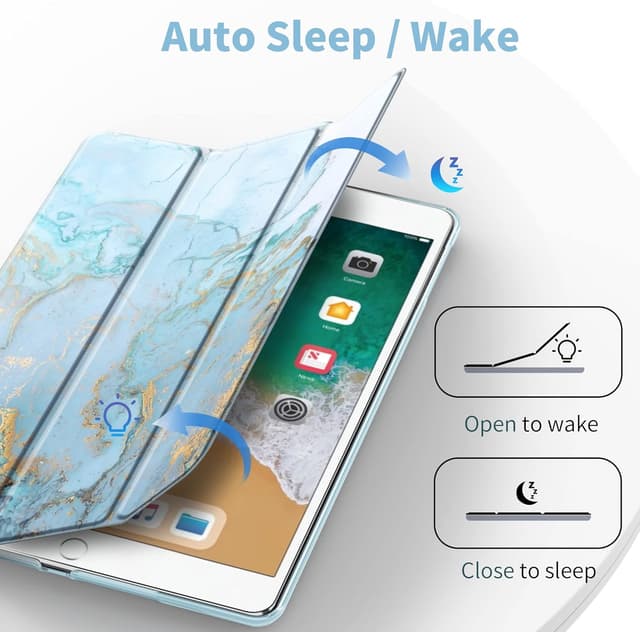 Detalle de EasyAcc Étui pour iPad 9,7 pouces (6e/5e génération) avec support et mise en veille automatique