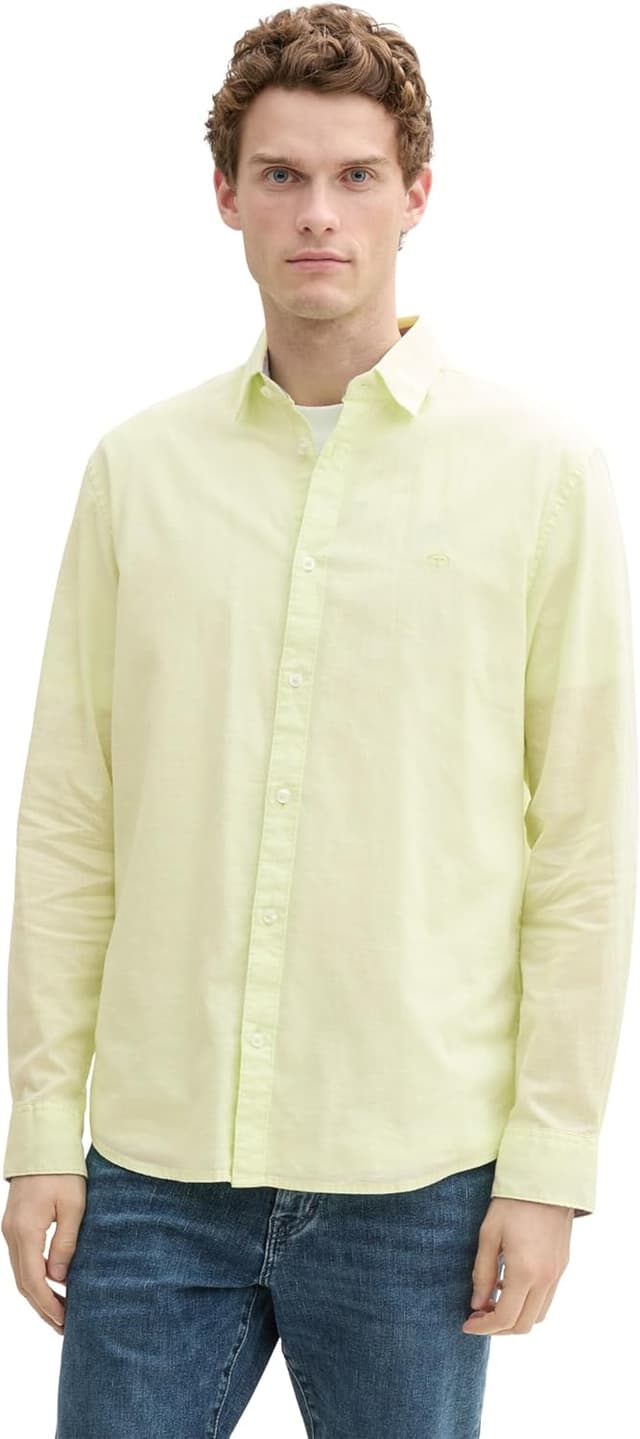 Detalle de Tom Tailor Camicia da uomo a maniche lunghe modello 1045087