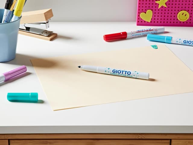 Thumbnail 5 de GIOTTO Turbo Glitter Rotuladores Lavables, Punta 5mm, 6 Colores