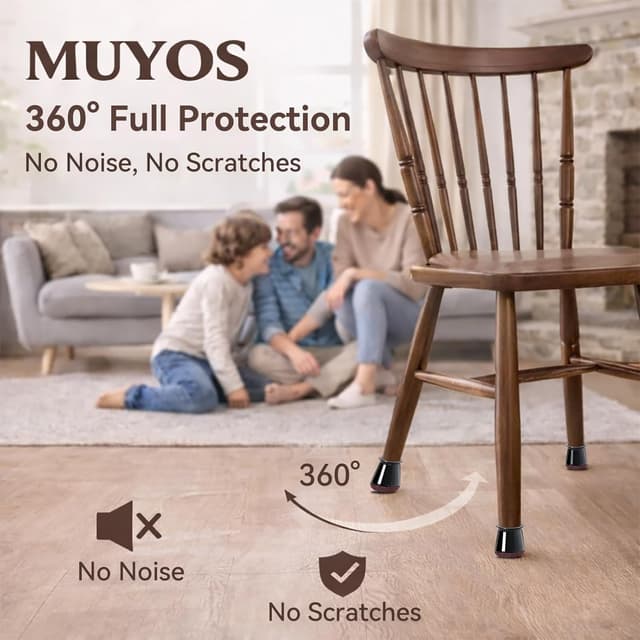 Thumbnail 4 de MUYOS 32pcs Chair Leg Protectors Fit 14mm