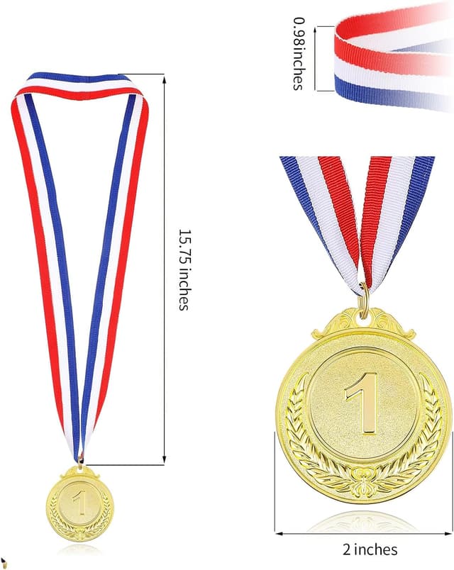 Detalle 2 de Xapypy Olympic Medals 12 Pack 2in