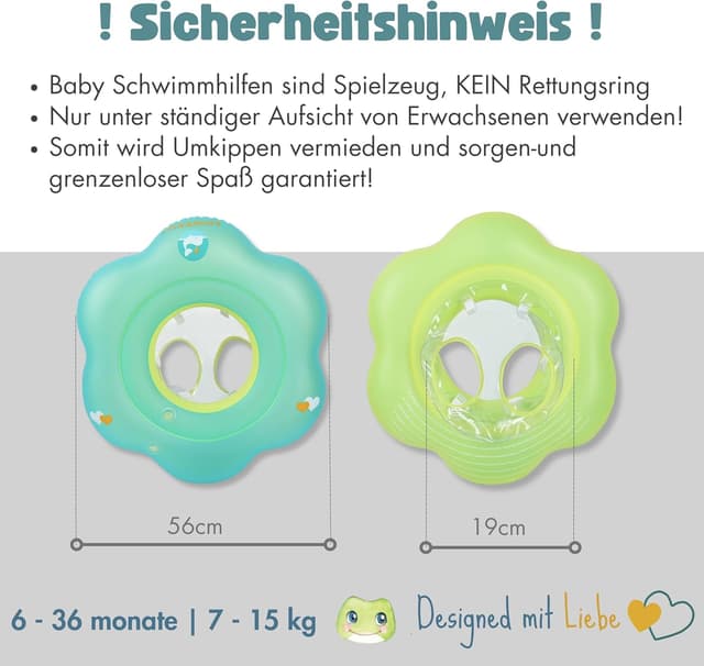 Thumbnail 4 de EDWEKIN Premium Baby Schwimmring 6–36 Monate
