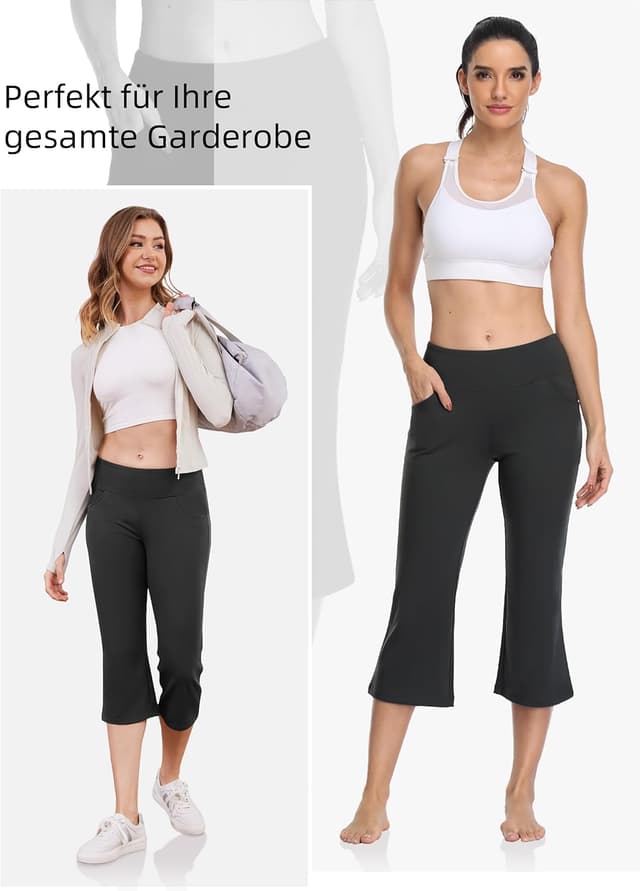 Thumbnail 6 de MOVE BEYOND Butterweiche Damen Bootcut Yogahose mit Bauchkontrolle und 4 Taschen