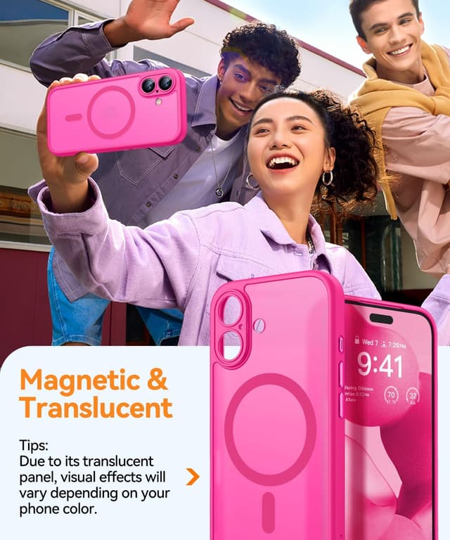 Detalle 2 de CANSHN Magnetic iPhone 17 Case 6.3" UK? ⌚📱?