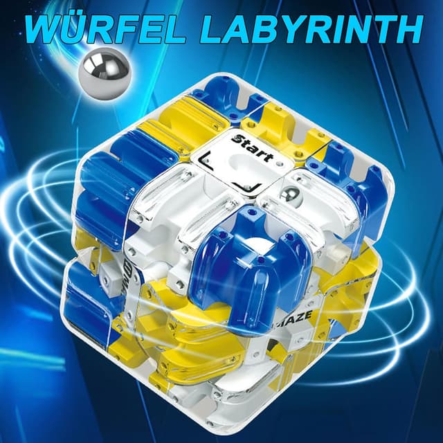 Thumbnail 2 de Large Zauberwürfel 3D Labyrinth Puzzle 8,5 cm