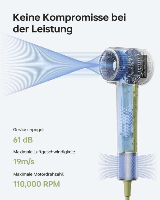 Detalle 2 de Laifen Mini-Haartrockner mit 110.000 U/min