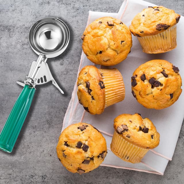 Thumbnail 6 de Saebye Cookie Scoop Set (18/8 Stainless Steel) – 3 Size Disher for Cookies, Cupcakes & Ice Cream