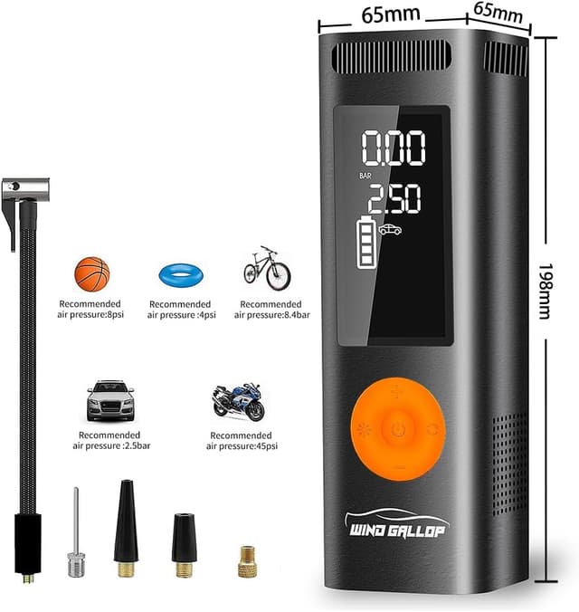 Detalle de WindGallop gonfleur 12 V, manomètre