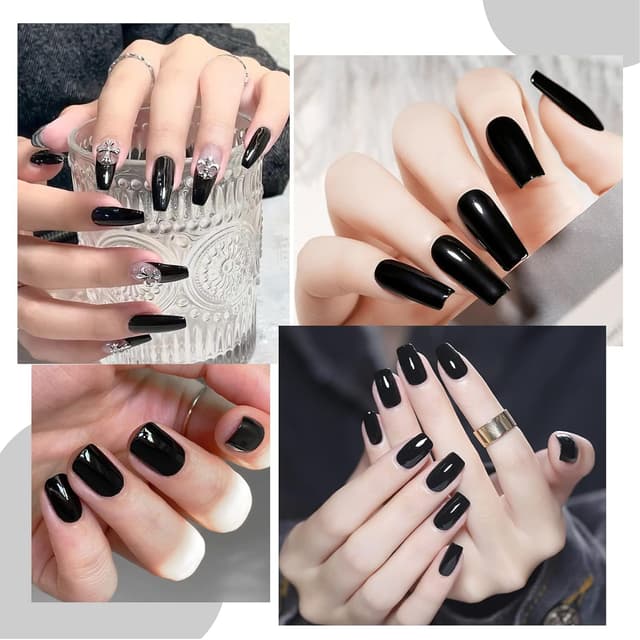 Detalle de TOMICCA Vernis semi permanent noir naturel (15 ml) UV/LED – gel à poser, retirer au soak off