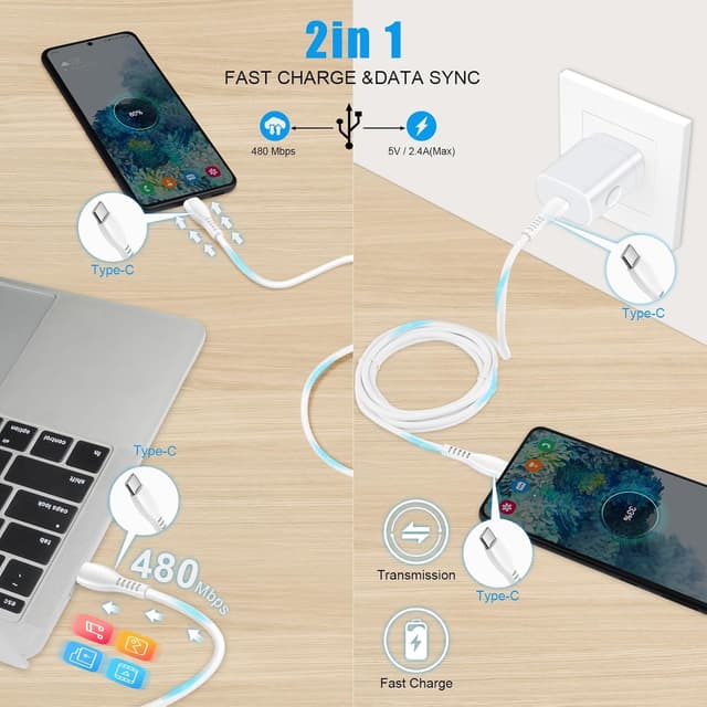 Thumbnail 5 de Samsung 25W Fast USB‑C Charger 6ft Cable