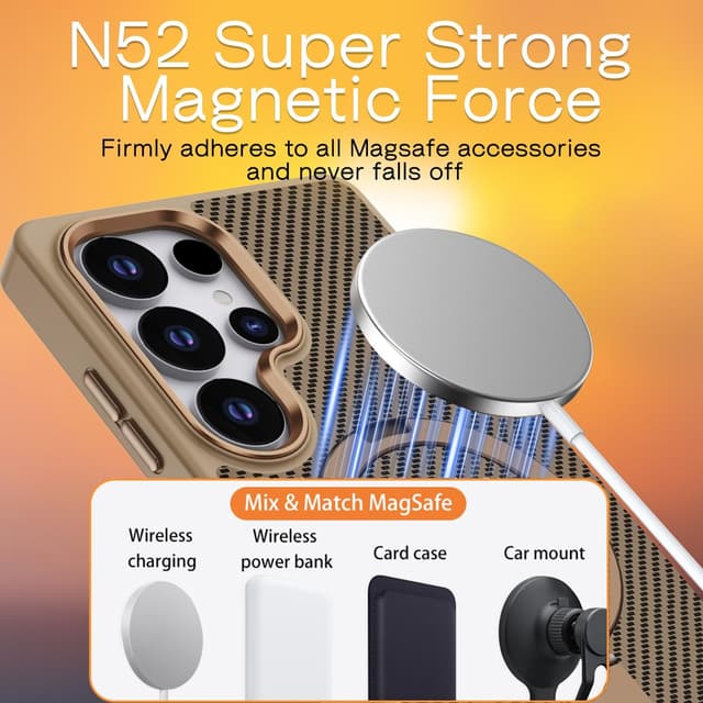 Thumbnail 1 de XTCASE Funda Magnética para Galaxy S25 Ultra 360°