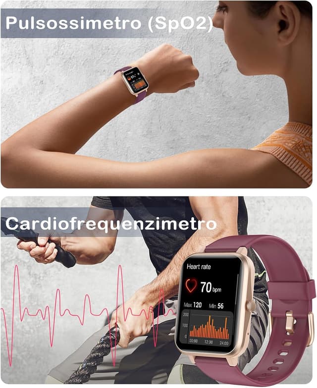 Detalle 2 de Smartwatch cardio GRV da donna, IP68