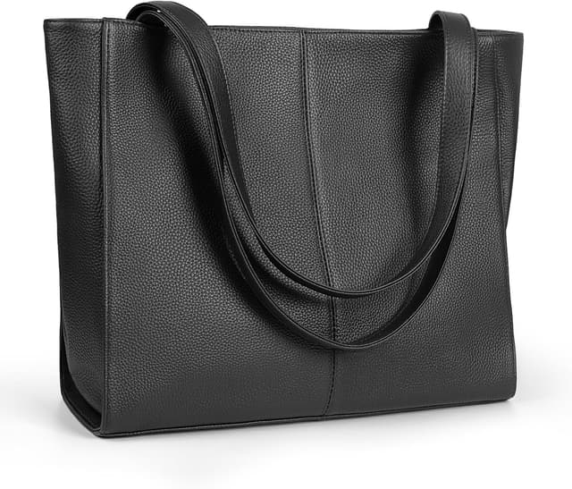Detalle de befen Echtleder Handtasche Damen Groß Shopper mit 14-Zoll-Laptopfach (34 x 13 x 31 cm)
